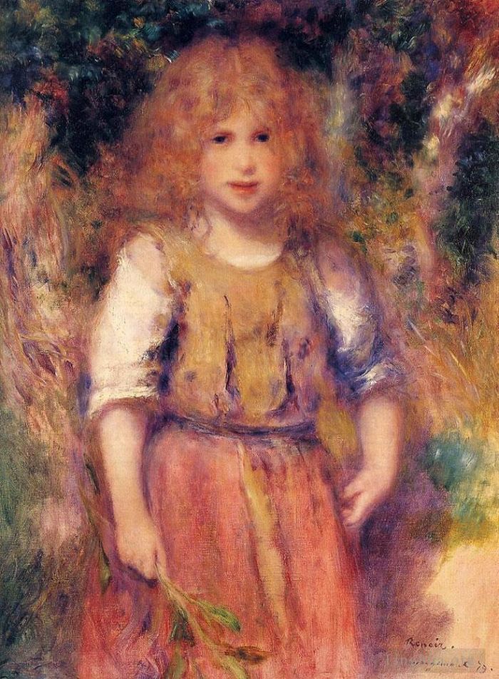 皮埃尔·奥古斯特·雷诺阿 的油画作品 -  《吉普赛女孩》