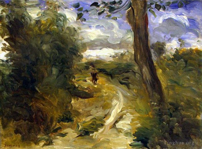 皮埃尔·奥古斯特·雷诺阿 的油画作品 -  《暴风雨之间的风景》