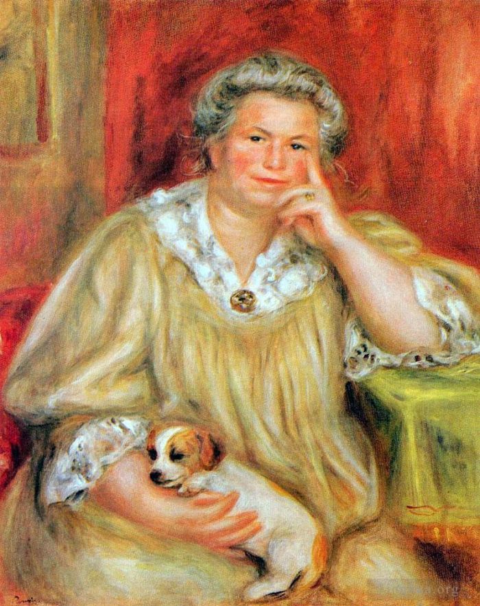 皮埃尔·奥古斯特·雷诺阿 的油画作品 -  《夫人和鲍勃》
