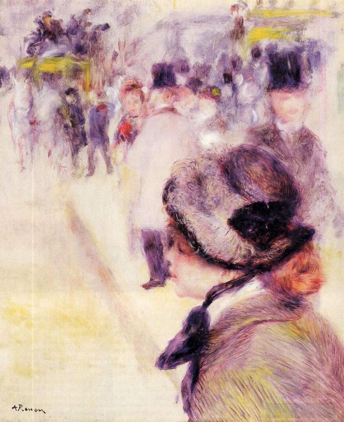 皮埃尔·奥古斯特·雷诺阿 的油画作品 -  《地方陈词滥调》