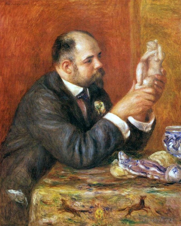 皮埃尔·奥古斯特·雷诺阿 的油画作品 -  《安布鲁瓦·沃拉德的肖像》