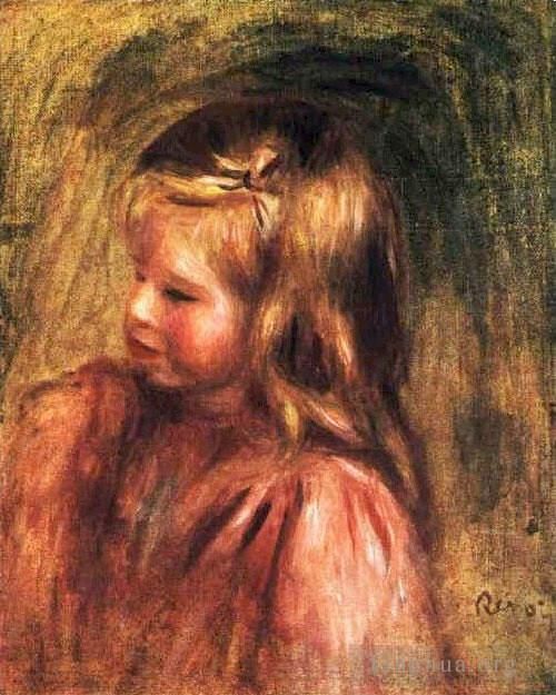 皮埃尔·奥古斯特·雷诺阿 的油画作品 -  《可可的肖像》