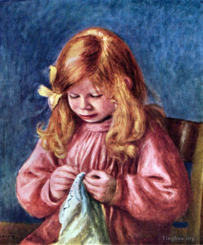 皮埃尔·奥古斯特·雷诺阿 的油画作品 -  《艺术家儿子让》