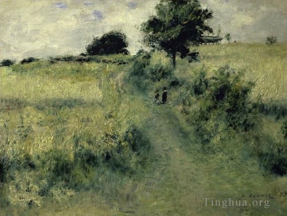 皮埃尔·奥古斯特·雷诺阿 的油画作品 -  《草地》