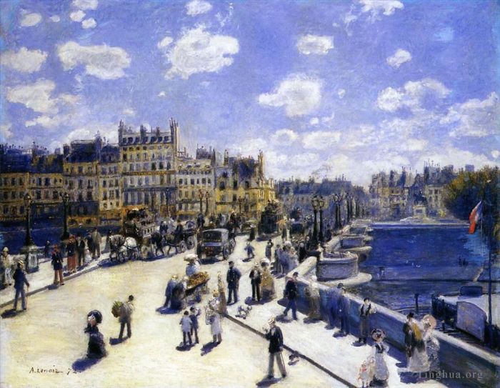 皮埃尔·奥古斯特·雷诺阿 的油画作品 -  《巴黎新桥》