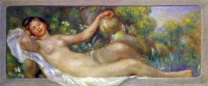 皮埃尔·奥古斯特·雷诺阿 的油画作品 -  《春》