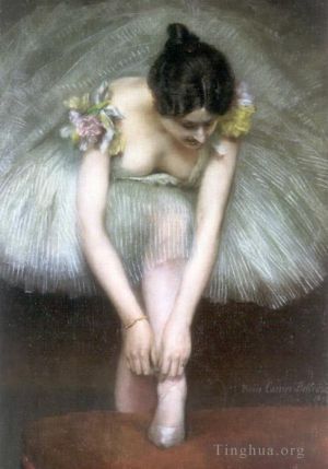 艺术家皮埃尔·芮尔·伯勒犹斯作品《芭蕾舞189之前芭蕾舞演员》