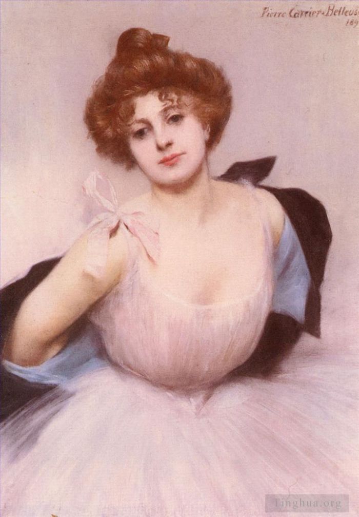 皮埃尔·芮尔·伯勒犹斯 的油画作品 -  《舞者的肖像,芭蕾舞演员》