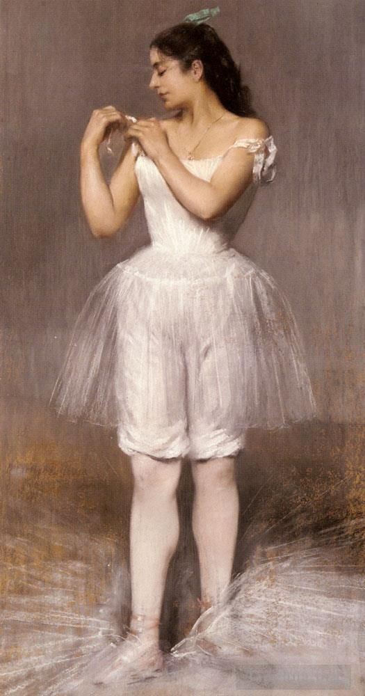 皮埃尔·芮尔·伯勒犹斯 的油画作品 -  《芭蕾舞演员,芭蕾舞演员》