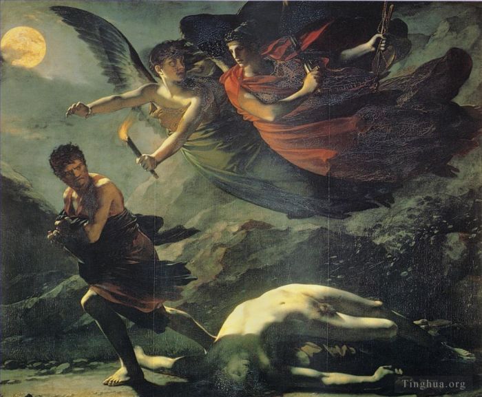 皮埃尔·保罗·普吕东 的油画作品 -  《正义与神圣复仇追寻犯罪》