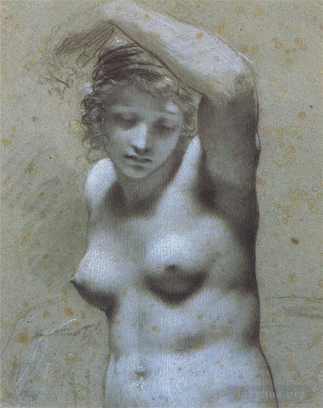 皮埃尔·保罗·普吕东 的各类绘画作品 -  《胸前的女人》