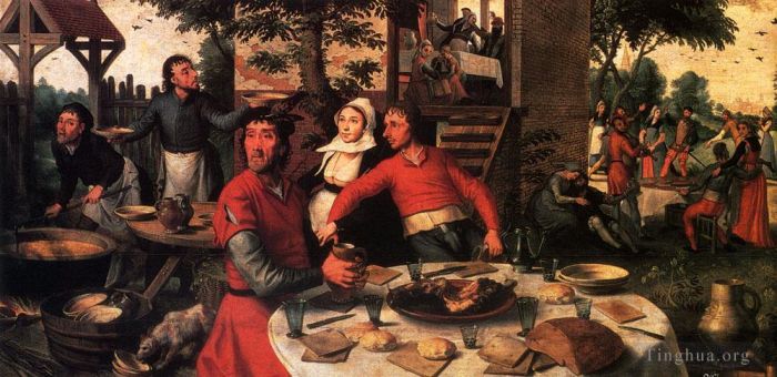 皮特·阿特森 的油画作品 -  《阿尔斯滕·彼得农民的盛宴》