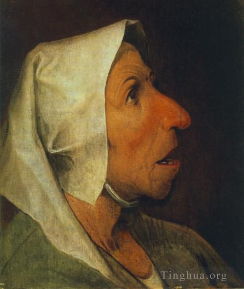 老彼得·勃鲁盖尔 的油画作品 -  《一位老妇人的肖像》