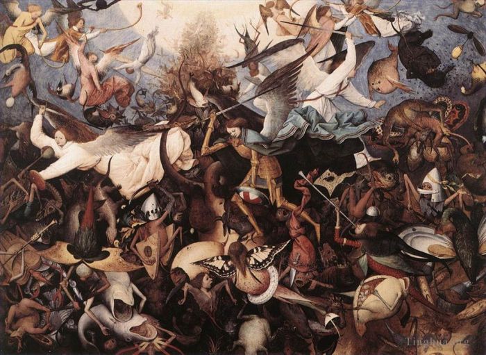 老彼得·勃鲁盖尔 的油画作品 -  《叛逆天使的陨落》