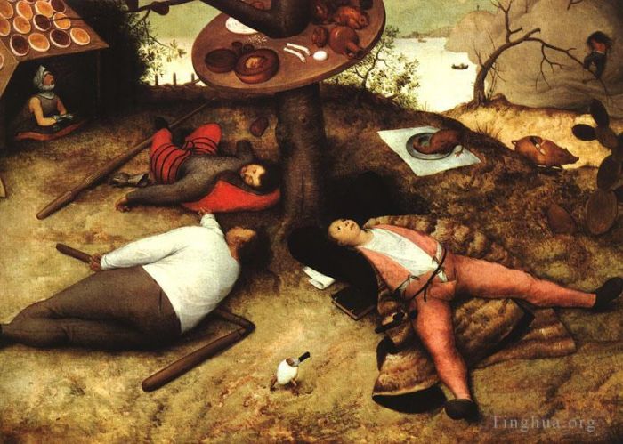 老彼得·勃鲁盖尔 的油画作品 -  《科凯恩之地》