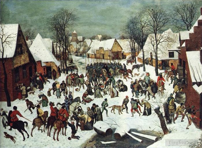 老彼得·勃鲁盖尔 的油画作品 -  《屠杀无辜者》