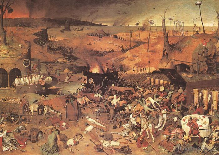老彼得·勃鲁盖尔 的油画作品 -  《死亡的胜利》