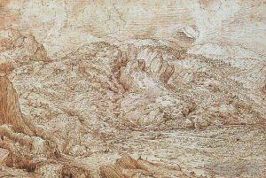 艺术家老彼得·勃鲁盖尔作品《阿尔卑斯山的风景》