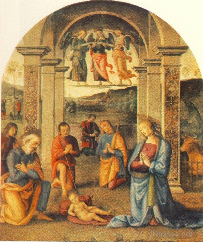彼得·佩鲁吉诺 的油画作品 -  《普雷塞皮奥,1498》