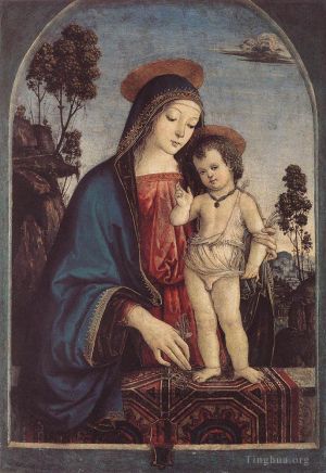 古董油画《The Virgin And Child》