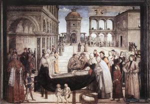 艺术家平图里乔作品《圣伯纳丁之死》