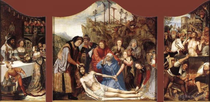 昆丁·马西斯 的油画作品 -  《圣约翰祭坛画》