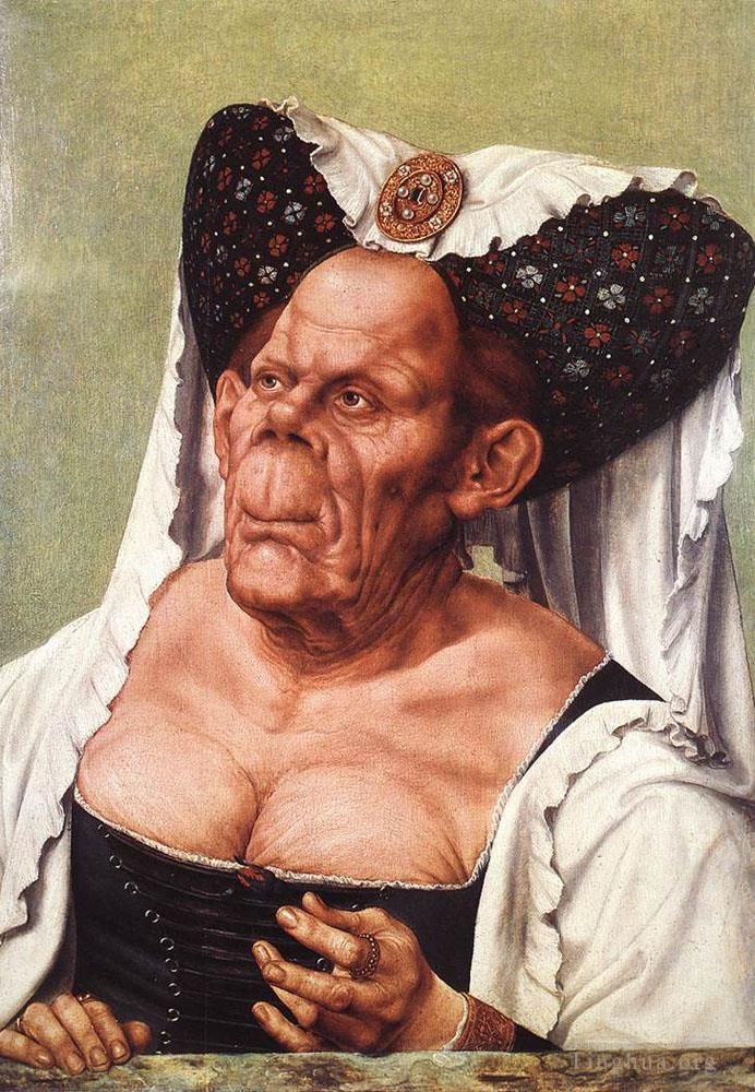 昆丁·马西斯 的油画作品 -  《丑陋的公爵夫人》