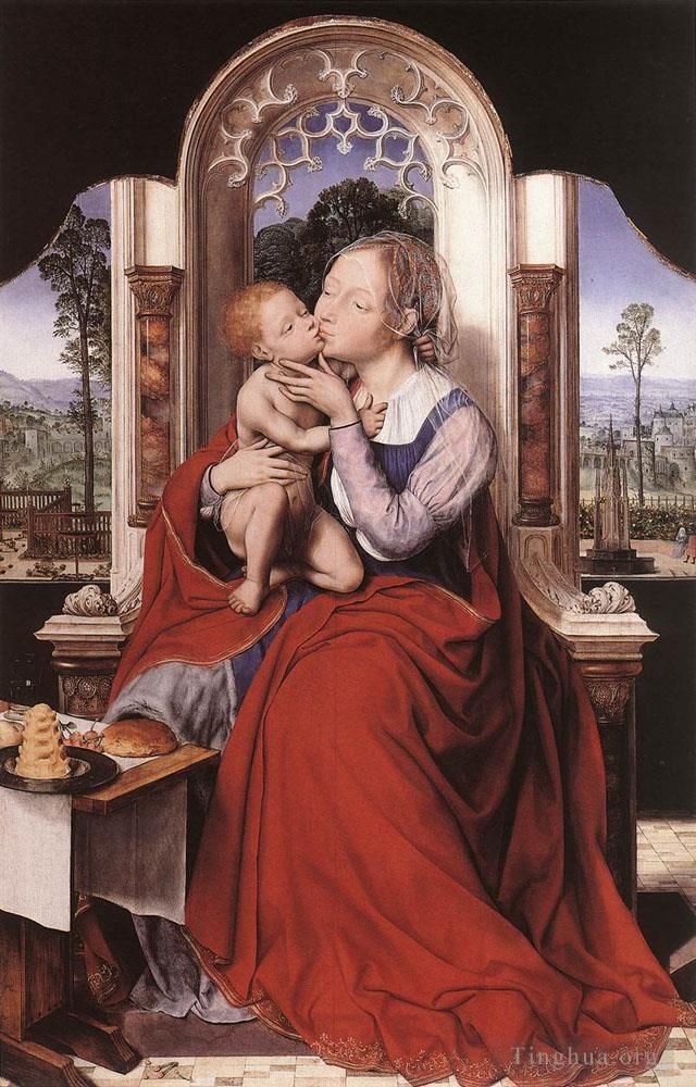 昆丁·马西斯 的油画作品 -  《圣母登基》