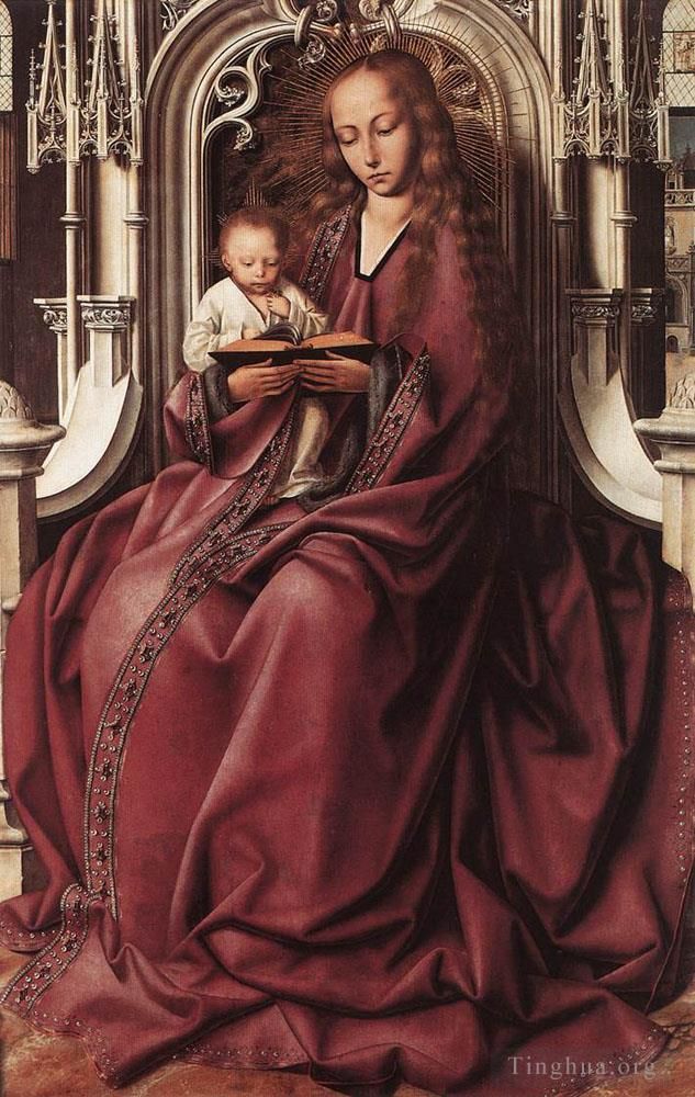 昆丁·马西斯 的油画作品 -  《处女与圣婴2》