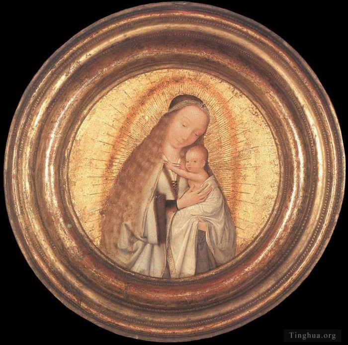 昆丁·马西斯 的油画作品 -  《圣母与孩子》