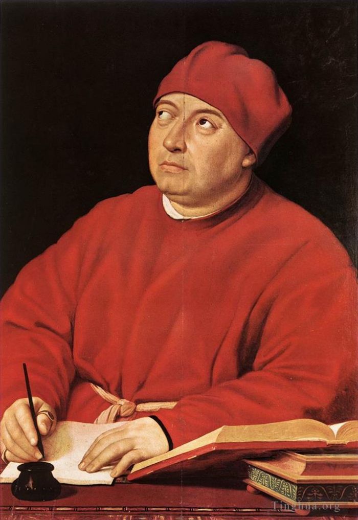 拉斐尔 的油画作品 -  《托马索·英吉拉米枢机主教》