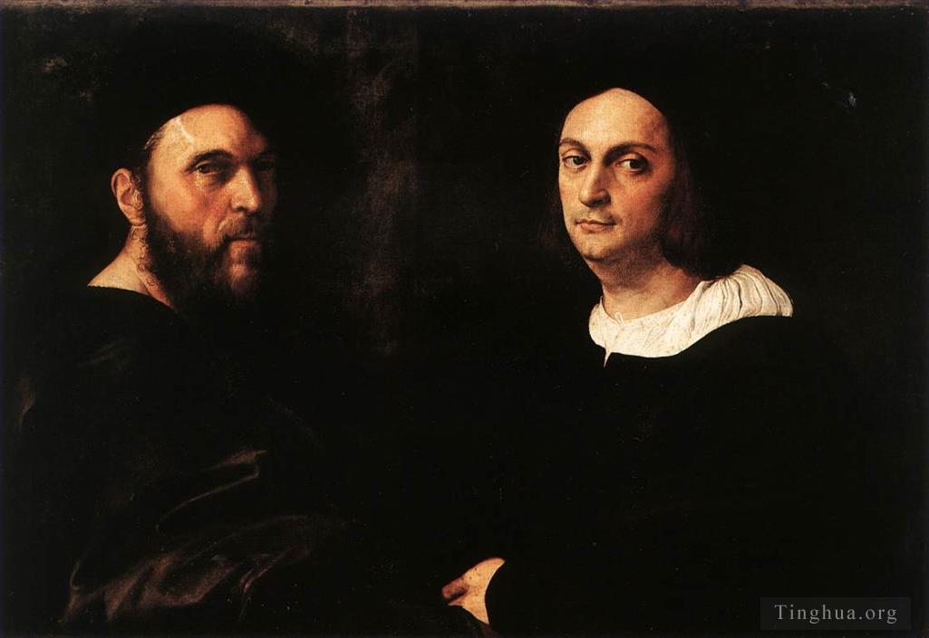 拉斐尔作品《双人肖像》
