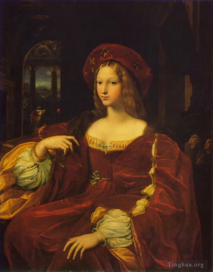 拉斐尔 的油画作品 -  《阿拉贡的乔安娜》