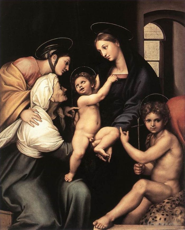 拉斐尔 的油画作品 -  《圣母玛利亚》