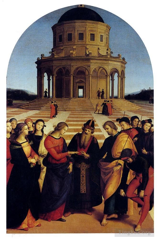 拉斐尔 的油画作品 -  《处女的婚姻》