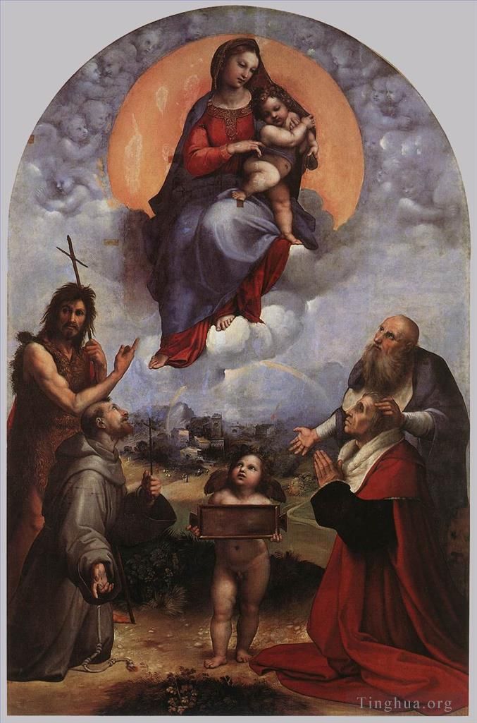 拉斐尔 的油画作品 -  《福利尼奥的圣母》