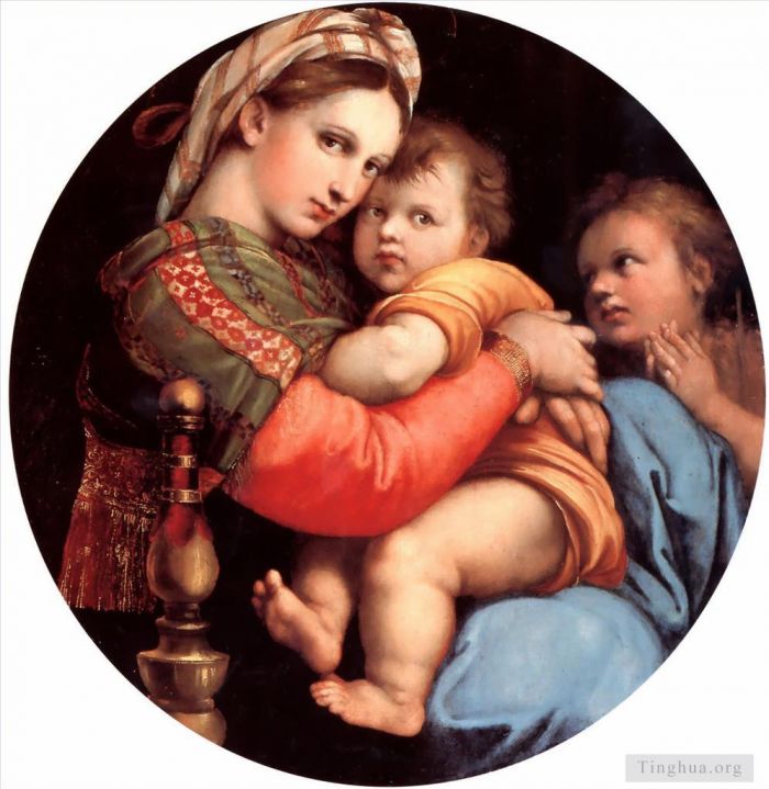 拉斐尔 的油画作品 -  《椅子上的圣母》