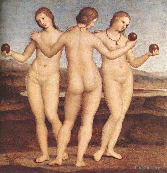 拉斐尔 的油画作品 -  《美惠三女神》
