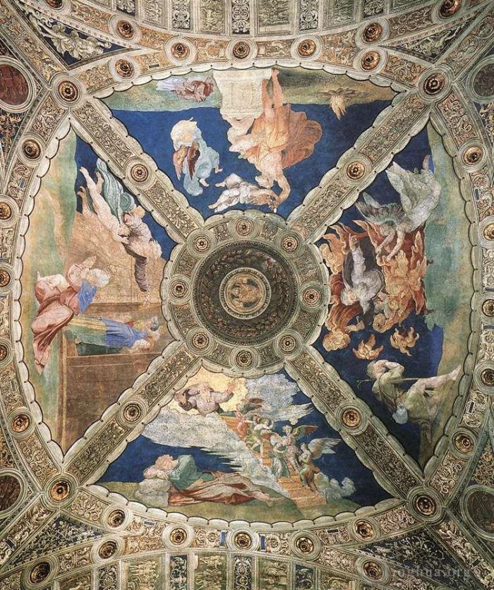 拉斐尔 的各类绘画作品 -  《天花板》