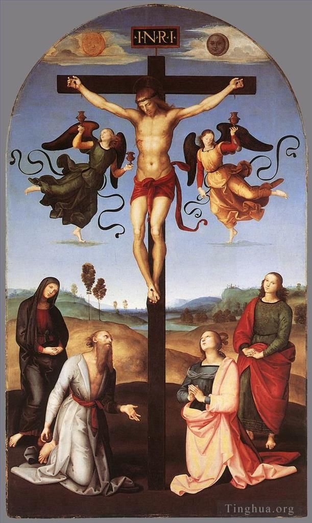 拉斐尔 的各类绘画作品 -  《耶稣受难祭坛画》