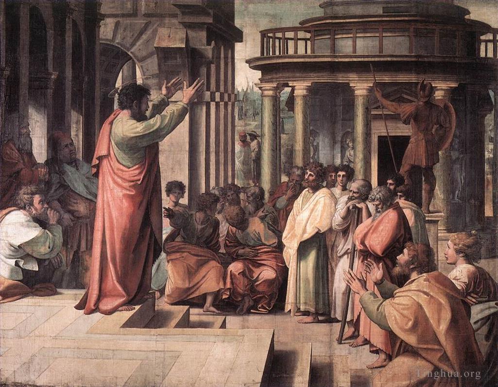 拉斐尔作品《圣保罗在雅典讲道》