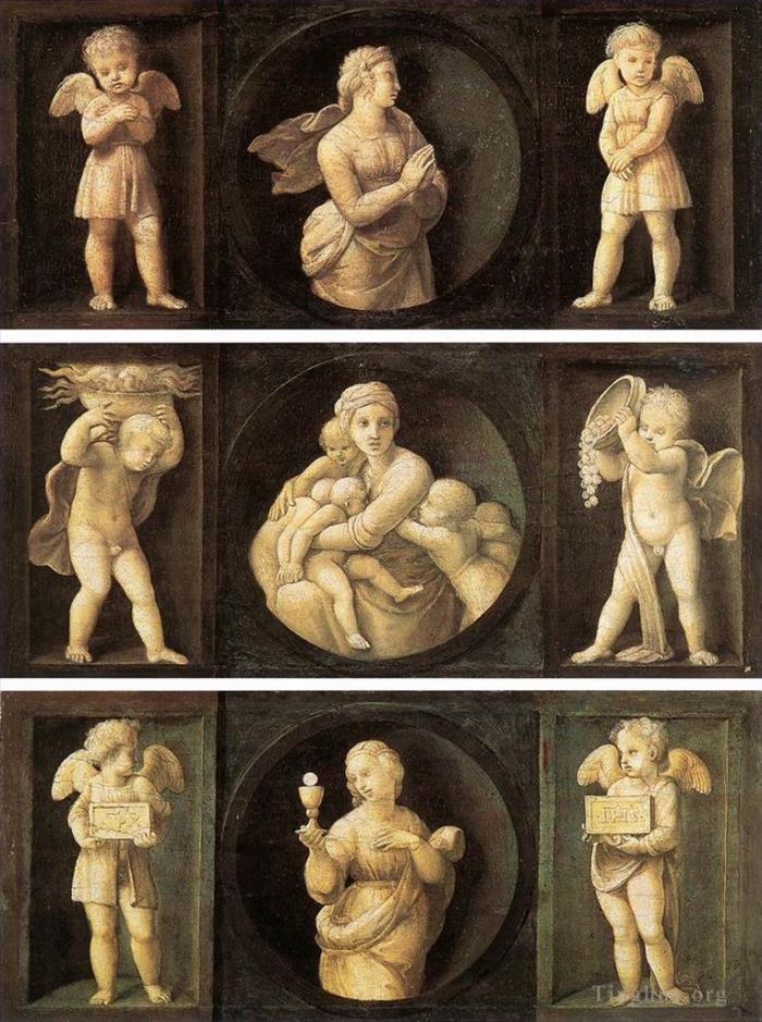 拉斐尔 的各类绘画作品 -  《神学美德》