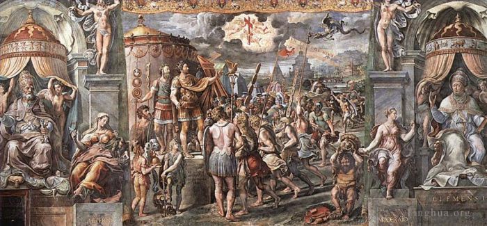 拉斐尔 的各类绘画作品 -  《十字架的异象》