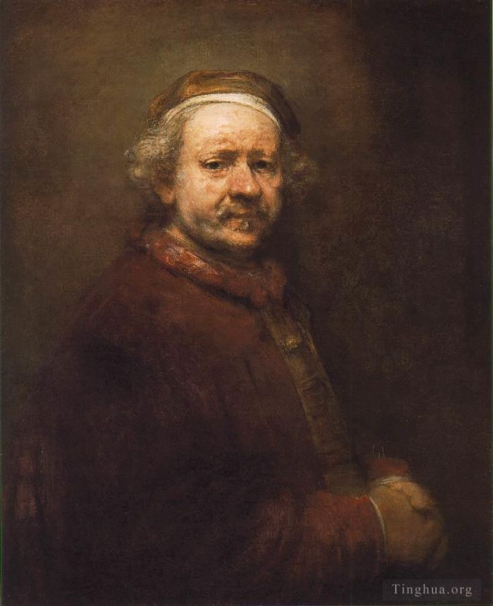 伦勃朗·范·莱因 的油画作品 -  《自画像,1669》