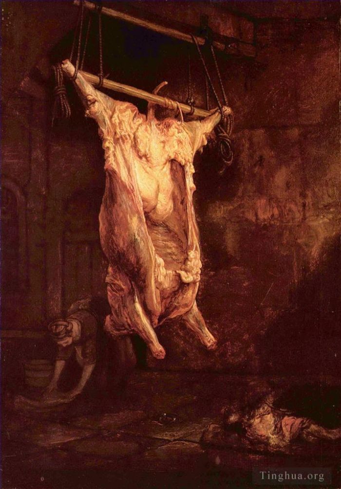 伦勃朗·范·莱因 的油画作品 -  《牛的尸体2》