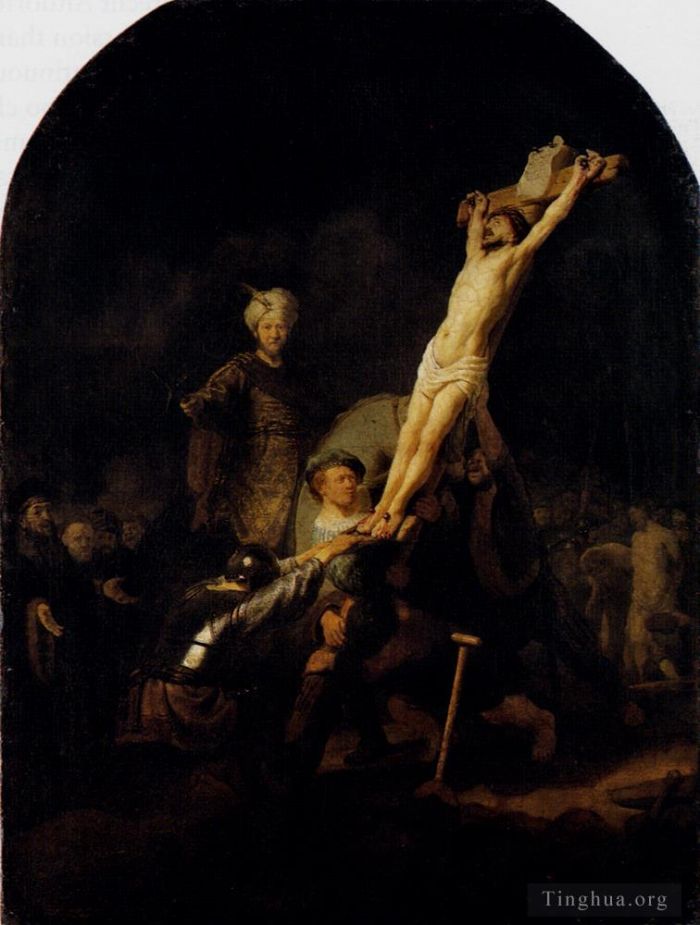 伦勃朗·范·莱因 的油画作品 -  《十字架的高度》