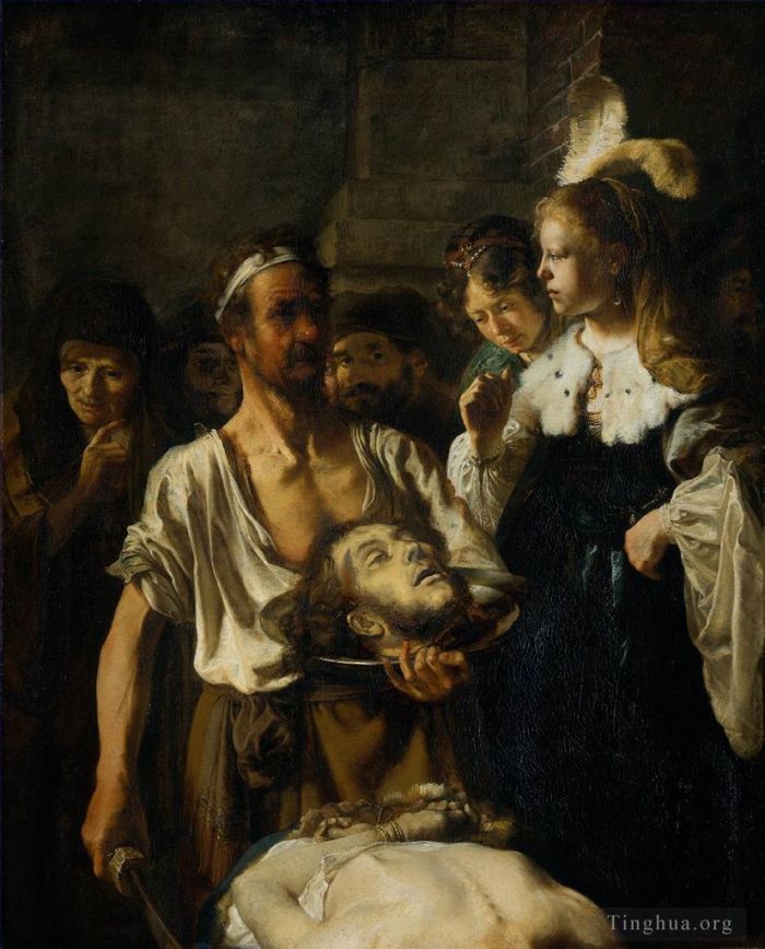 伦勃朗·范·莱因 的油画作品 -  《施洗约翰被斩首》