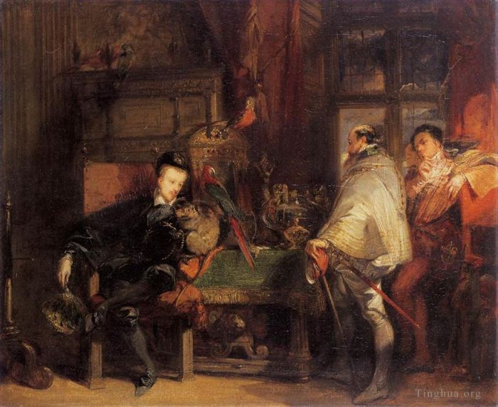理查德·帕克斯·波宁顿 的油画作品 -  《亨利三世》