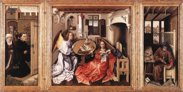 罗伯特·康宾 的油画作品 -  《梅罗德祭坛画》