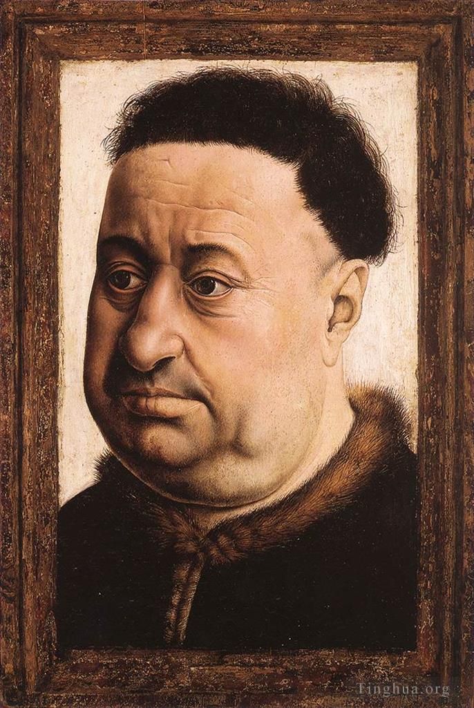 罗伯特·康宾 的油画作品 -  《一个胖子的肖像》